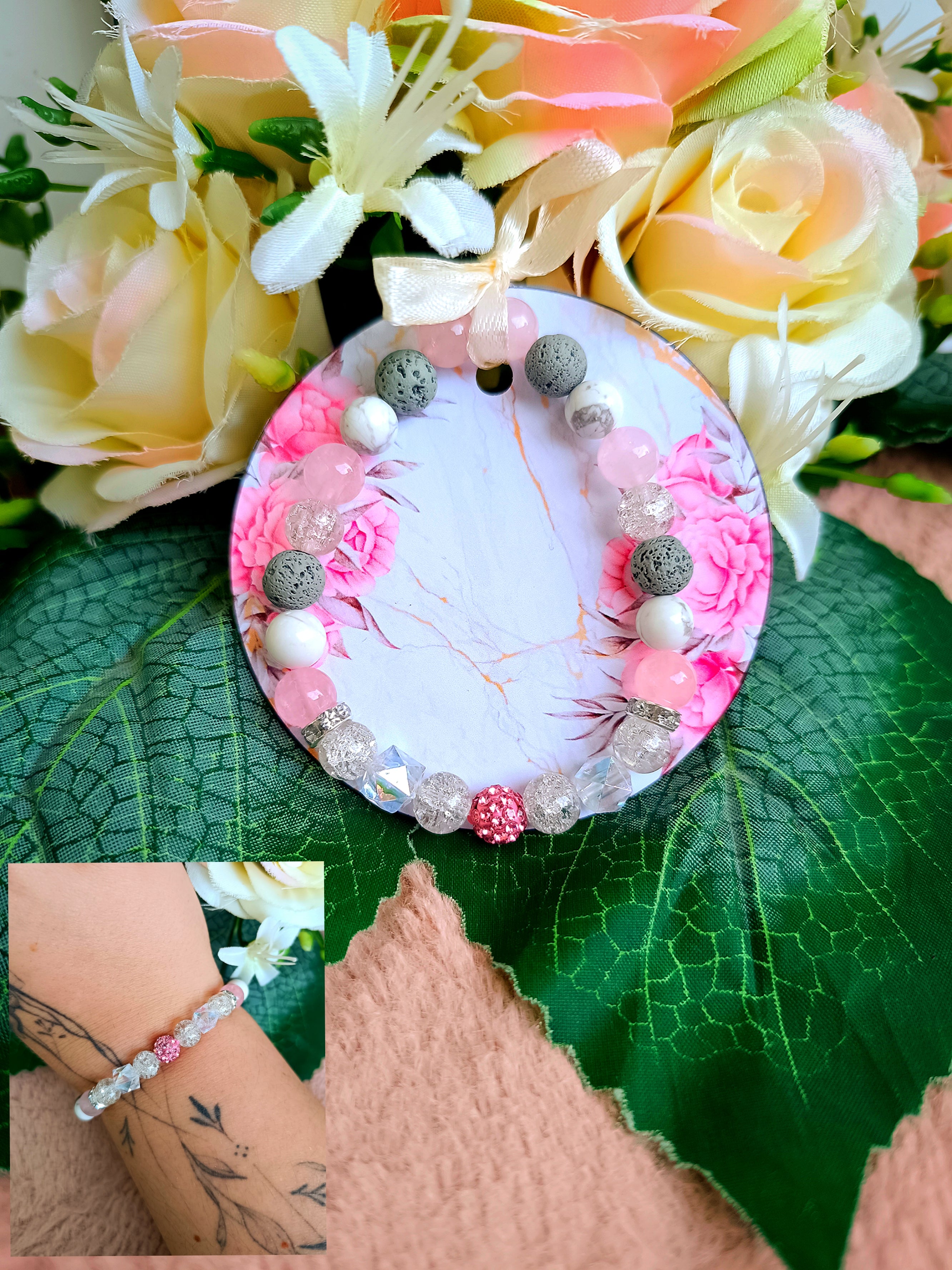 Energia, szeretet ásvány karkötő